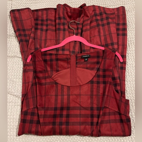 Torrid Red Plaid Dress - Picture 1 of 6